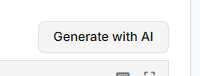 Generate with AI button highlighted