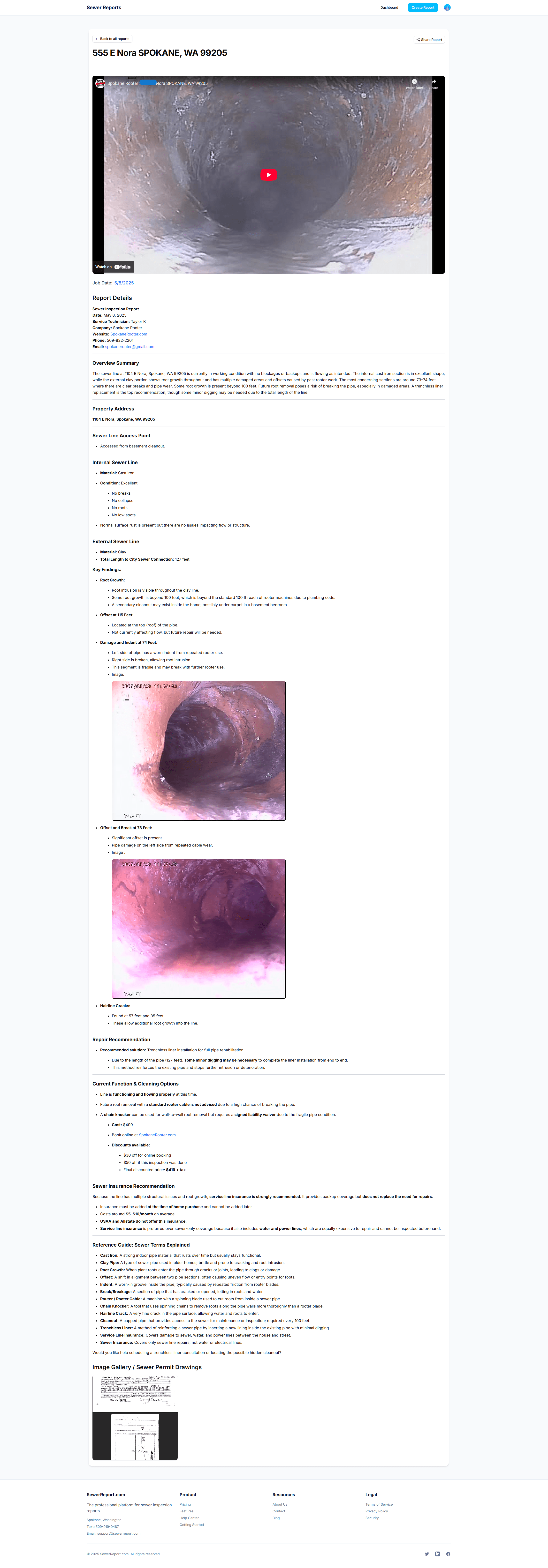 Publicly accessible report view